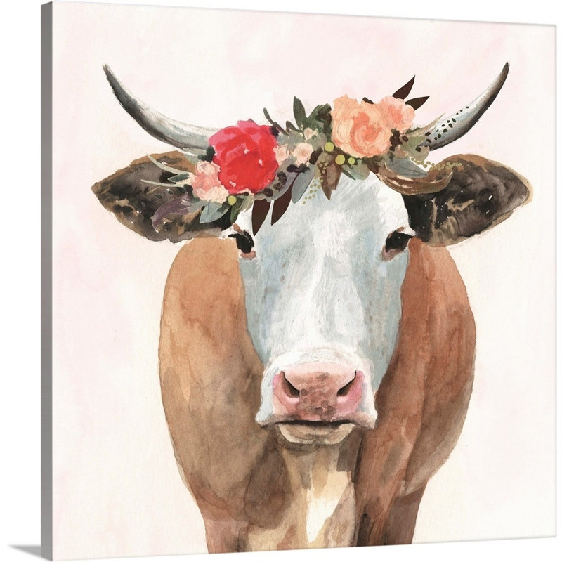 «Spring On The Farm II», art mural sur toile, H 24 po x l 24 po x P 1 po, Toile tendue