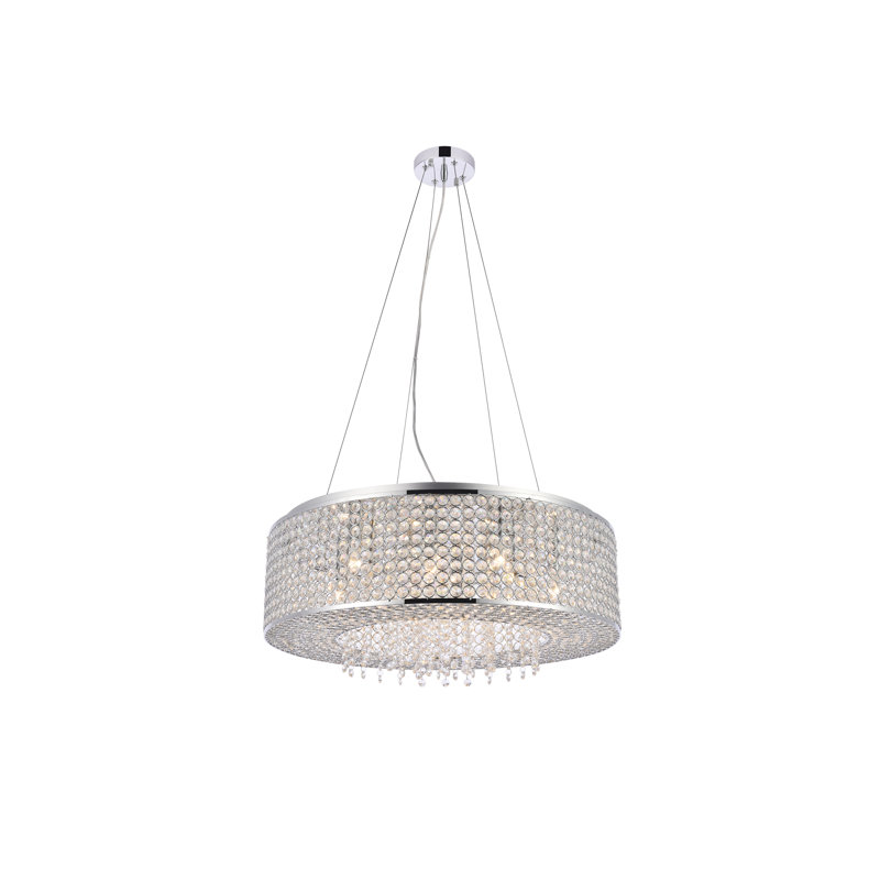 Anglesey 10 - Light Dimmable Drum Chandelier