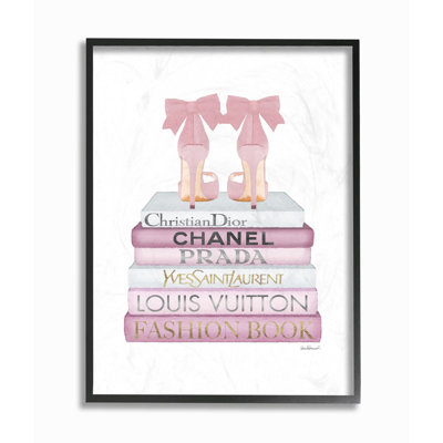 " Fashion Designer Shoes Bookstack " by Amanda Greenwood