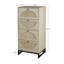Armoire avec 4 tiroirs en rotin naturel