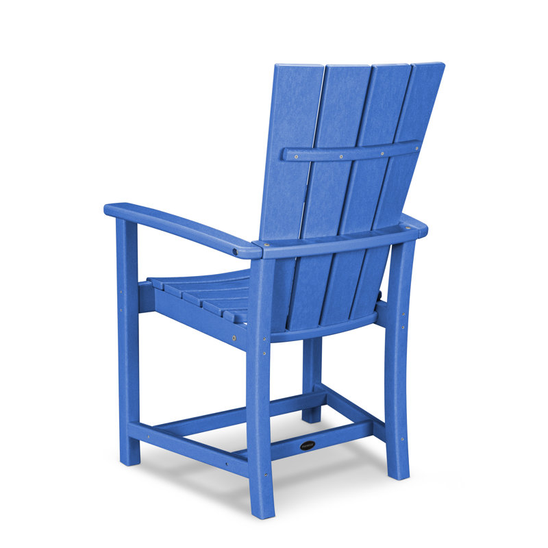 POLYWOOD Quattro Adirondack Dining Chair, Pacific Blue