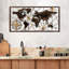 Accessoire mural décoratif en métal peint à la main, 47,2 po x 23,6 po | Fabrication 100% métal, épaisseur: 0,06 po | Variations de couleurs uniques pour un décor personnalisé | Léger à 7,1 lb | Parfait pour le salon, le bureau ou le mur d'une ga-1287974119