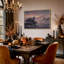 Toile grise grise sur un affleurement rocheux au coucher du soleil, art d'Halloween sur toile-2076628118