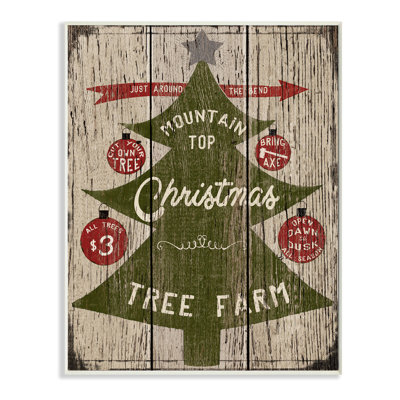 « mountain top christmas tree farm », impression