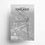 « chicago city map », reproduction d’impression sur affiche en tons-22634047