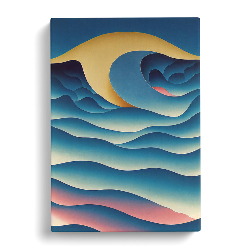 CAN-V0523-2171X Seascape Abstract Vol.5 - Wrapped Canvas Print, 50cm H x 35cm W x 3cm D