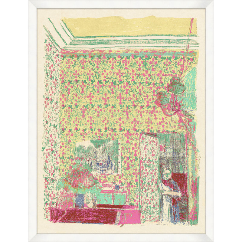Intérieur 1 - Peinture encadrée sur papier