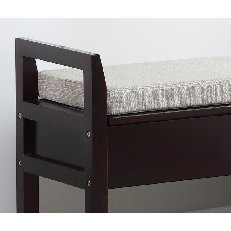 Banc de rangement pour chaussures Vannes Espresso