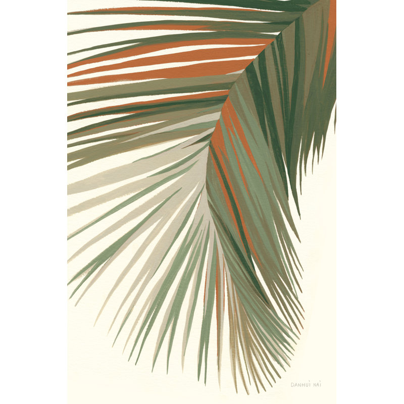 Retro Big Leaf II by Danhui Nai - Wrapped Canvas Print, 122cm H x 81cm W
