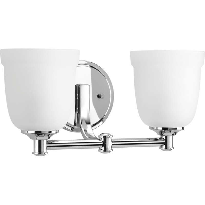 Éclairage pour meuble-lavabo à intensité variable Dolla, Chrome poli
