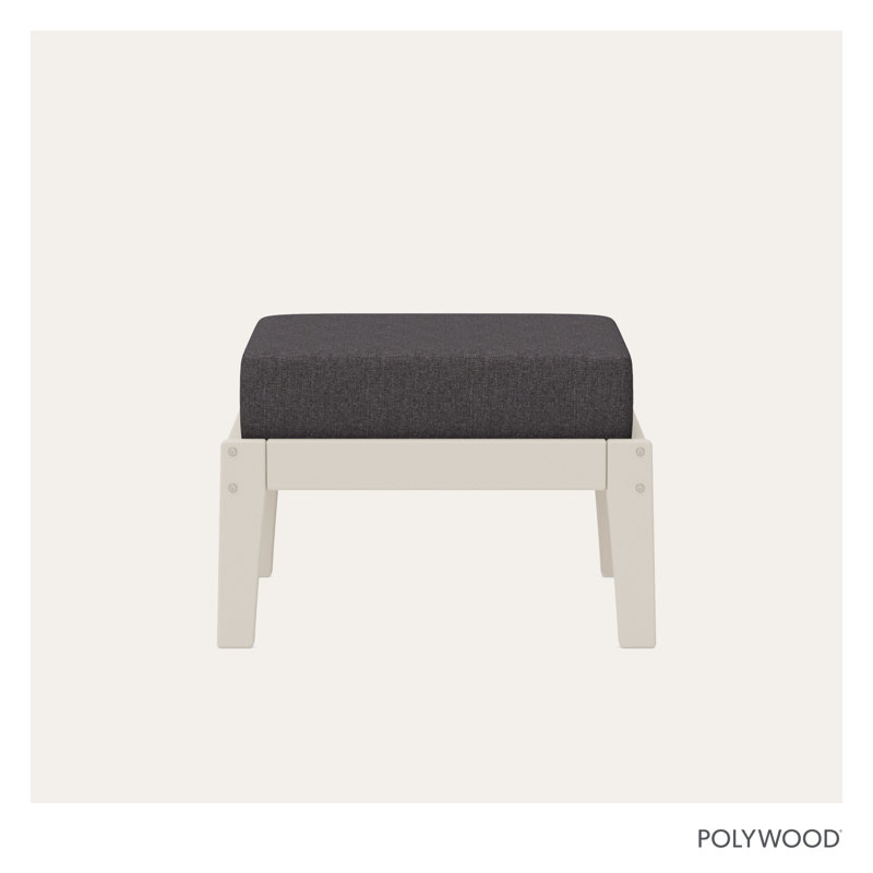 Deep Seating Ottoman, Sand Frame/Ash Charcoal Cushion
