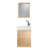 Glassman 18'' Single Bathroom Vanity with Fireclay Top-291063068