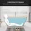 Baignoire de trempage autoportante 65 po en crème 65 po-118018991