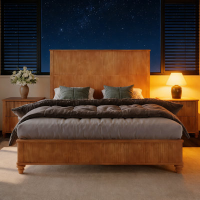 Dakota Platform Bed with Tall Headboard