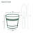Saturn Traditional Plastic Indoor/Outdoor Round Planter with Saucer-310154102-297447766