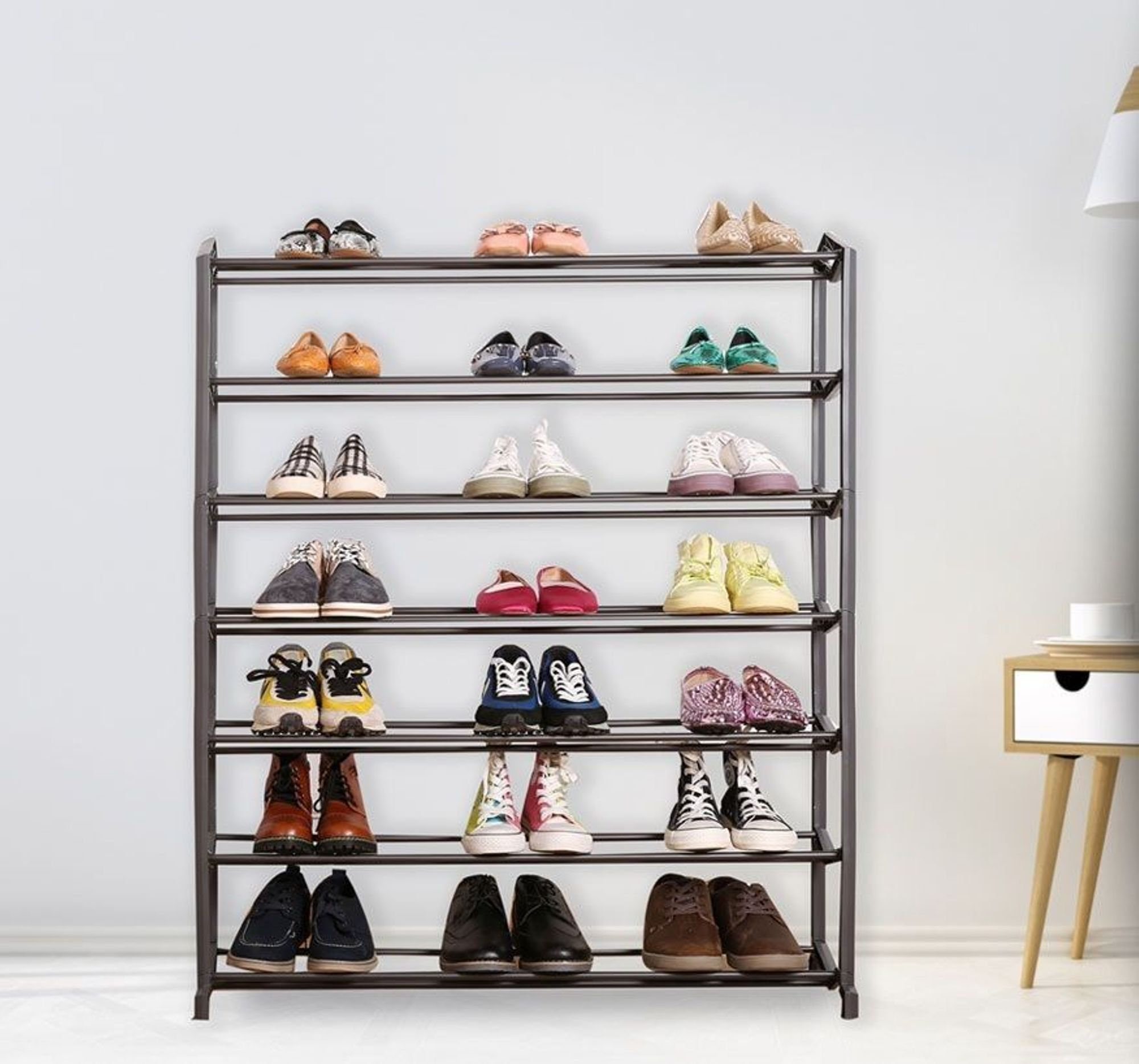 Rebrilliant 7 Tier Shoe Rack- 35 Pairs - Wayfair Canada
