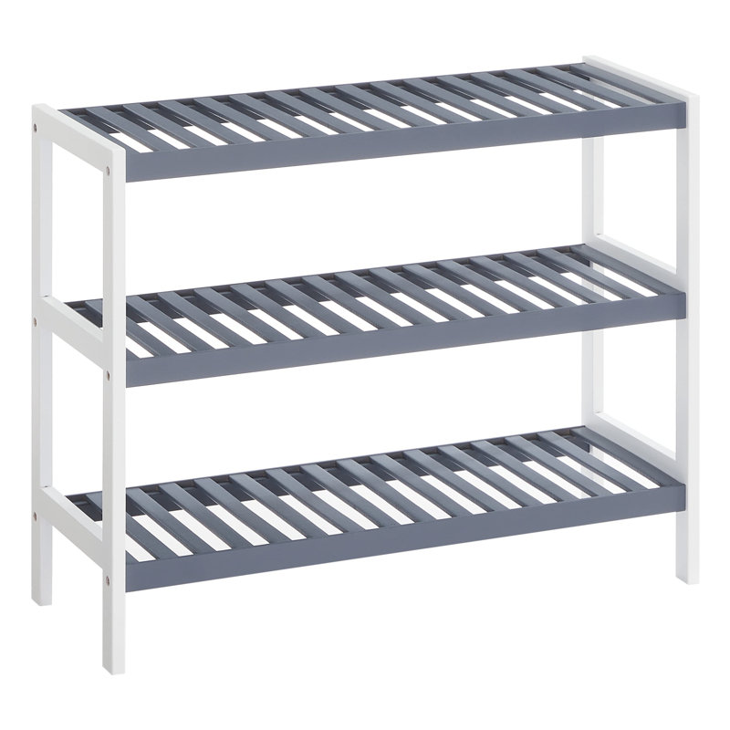 Shoe Rack, Grey/White