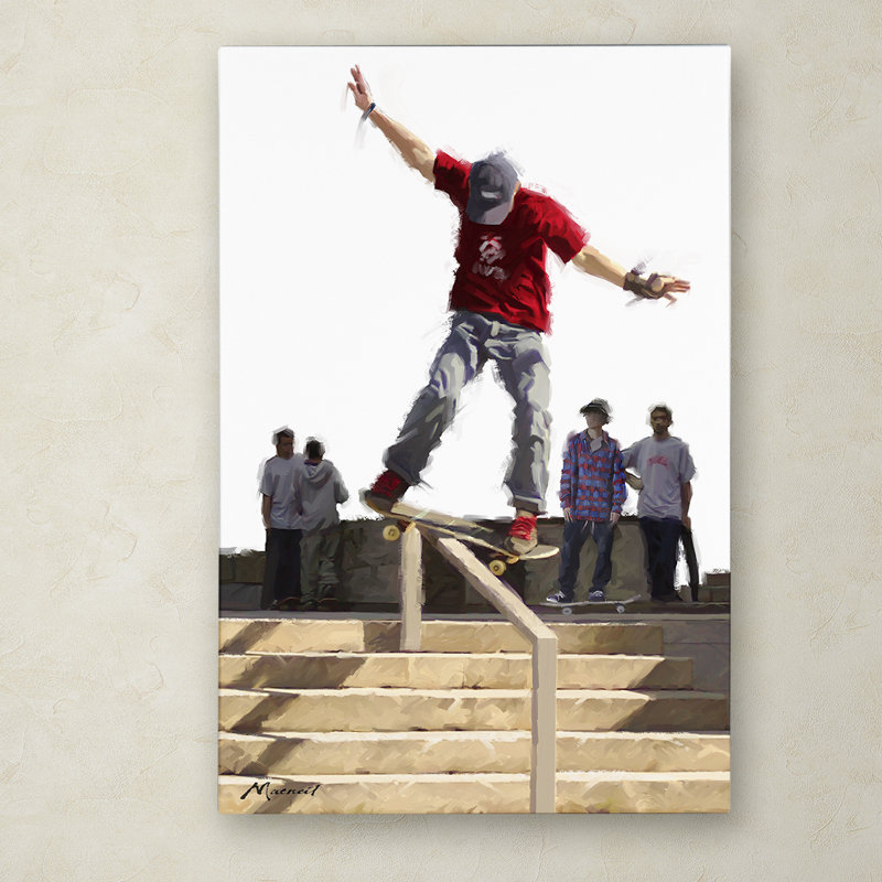 Armand 'Skateboard' Print on Canvas, 32" H x 22" W x 2" D