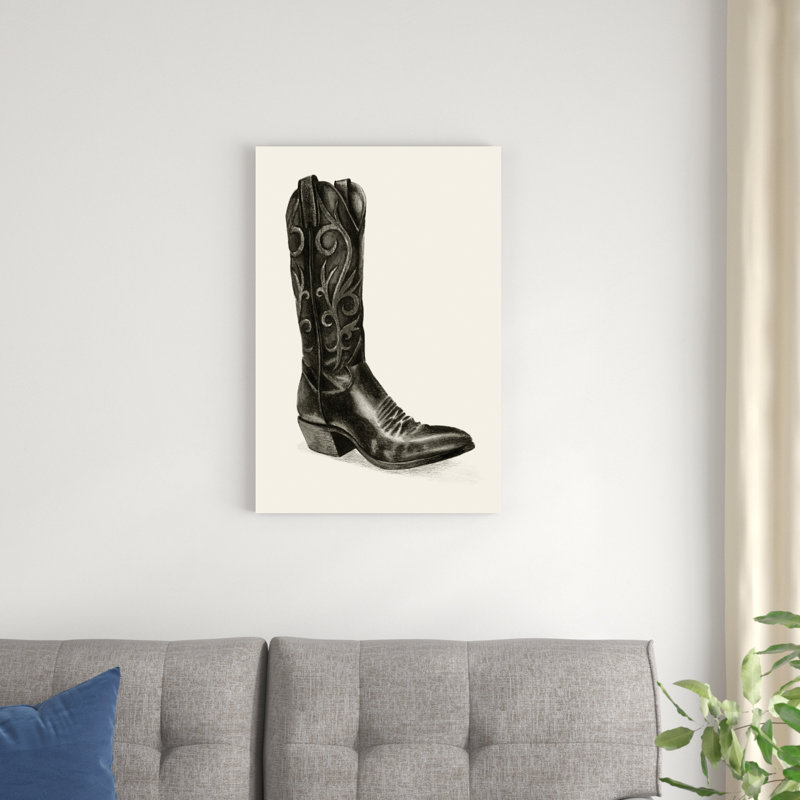 " Shiny Boots I " Painting Print, 30" H x 20" W