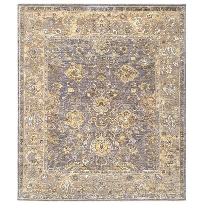 Grey Traditional Wool Rug - 8'3" x 9'7"