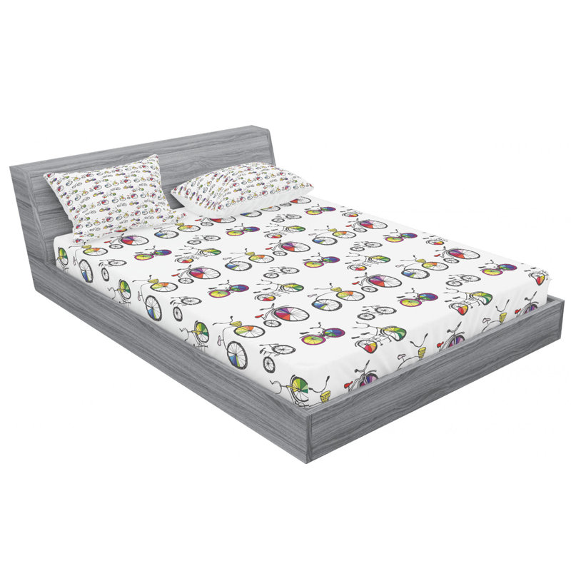 Microfiber Sheet Set, Queen Sheet Set + Fitted Sheet + 2 Pillowcases