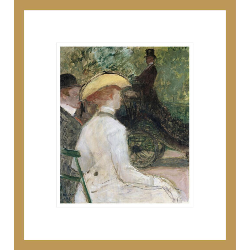 «In the Bois de Bogne» par Henri de Toulouse-Lautrec, impression giclée encadrée, H 15,47 po x l 13,75 po
