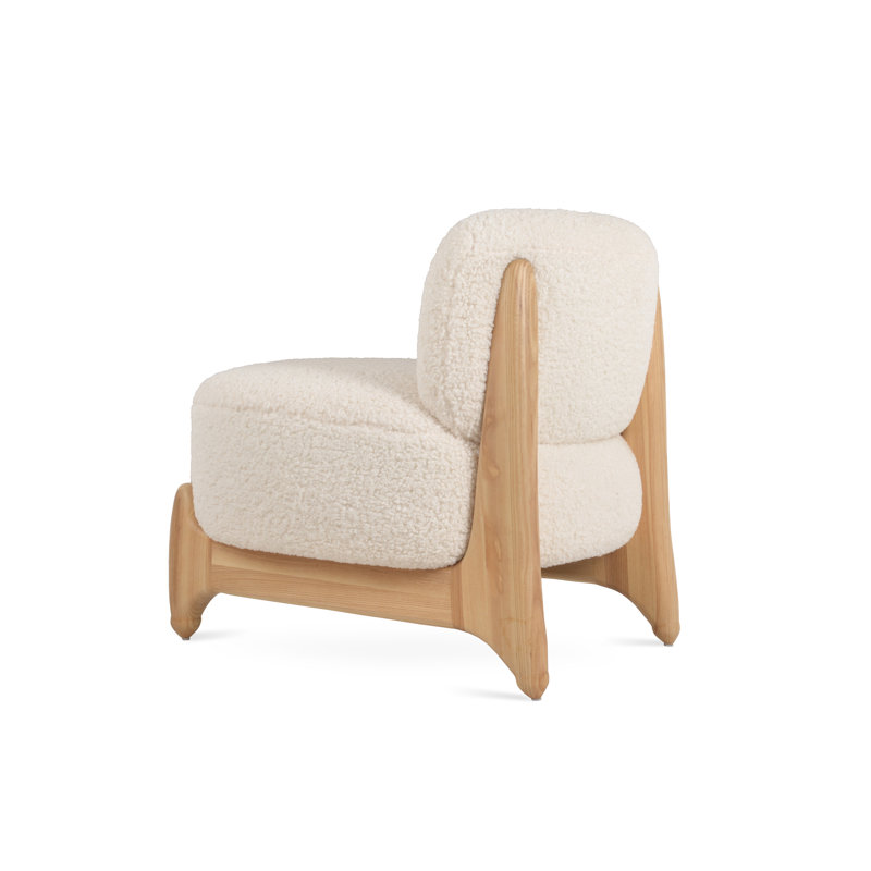 Ryoichi Kishi Lounge Chair, Off White Fabric