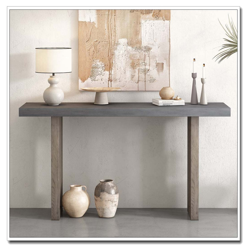 Console Table, Gray