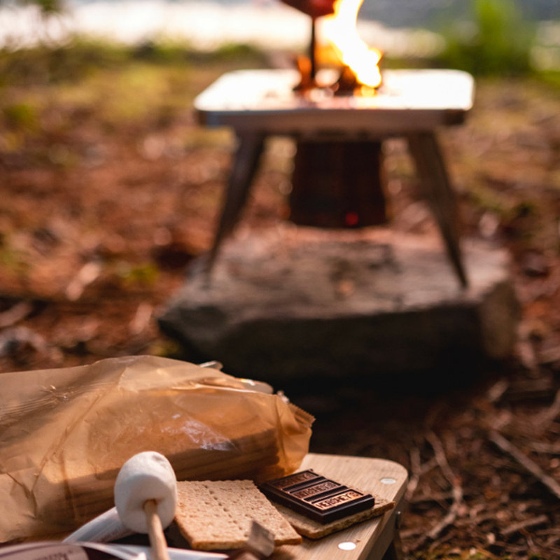 Poêle d'extérieur en bois à brûleur simple Ncamp
