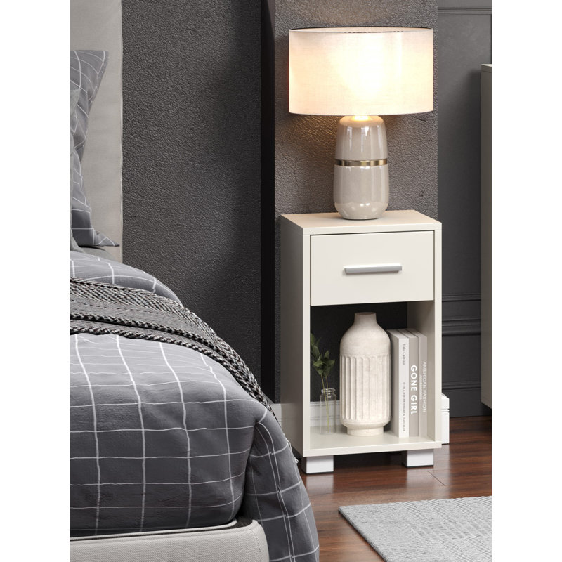 Lampp 30cm W Manufactured Wood Bedside Table
