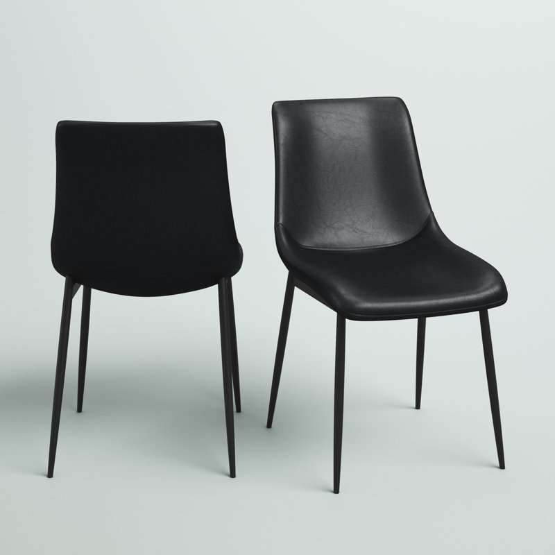 Chaise rembourrée Oslo, Noir
