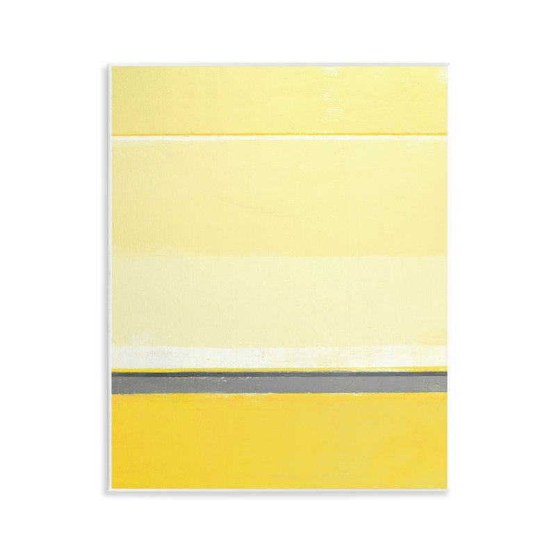 Art mural jaune sur fond abstrait jaune par Incado