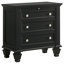 Ensemble de chambre à coucher grand lit 4 pièces Ryllan - noir-90937439-99323973