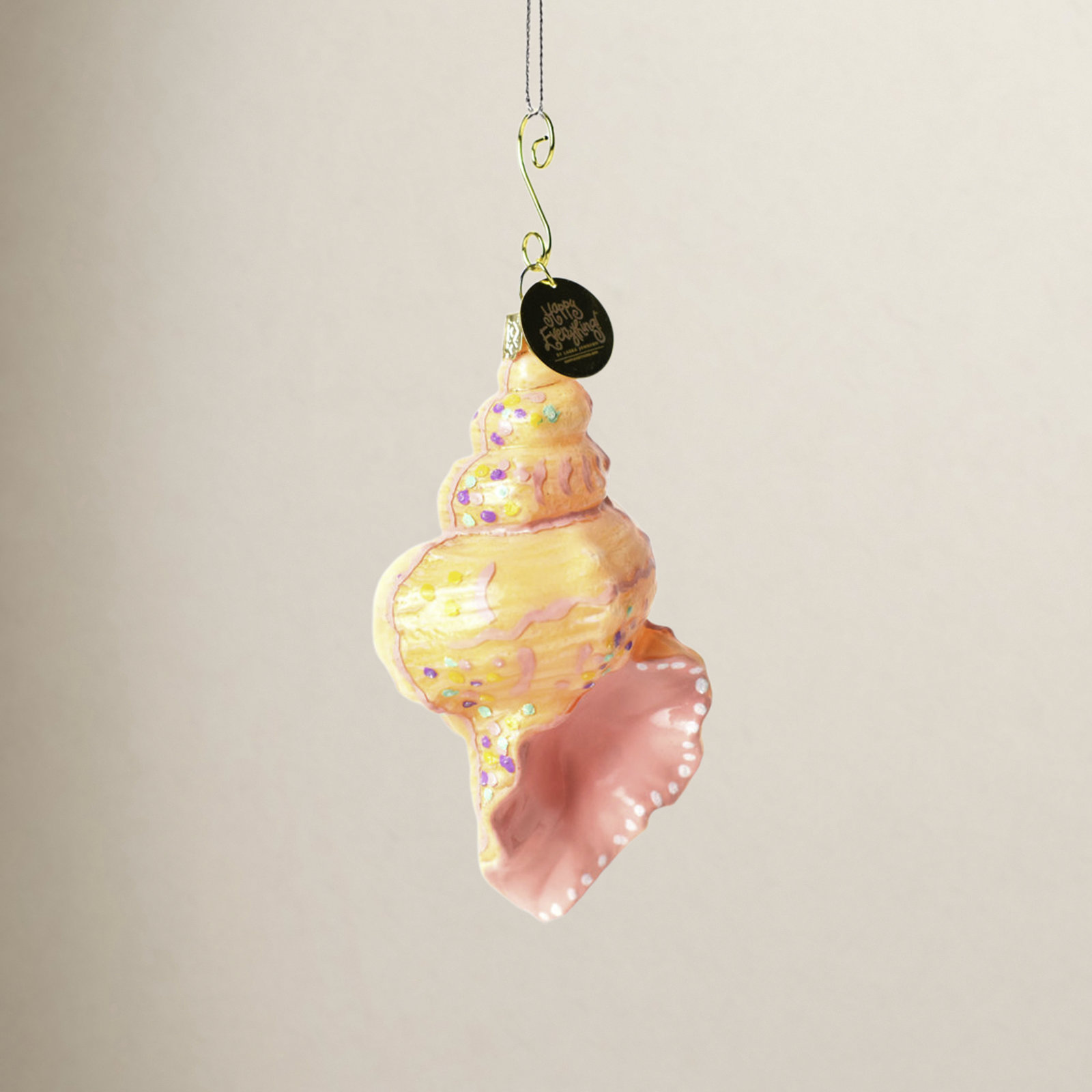 2.1'' Glass Hanging Figurine Ornament