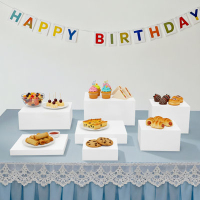 Large Buffet Risers Set Acrylic Display Stand