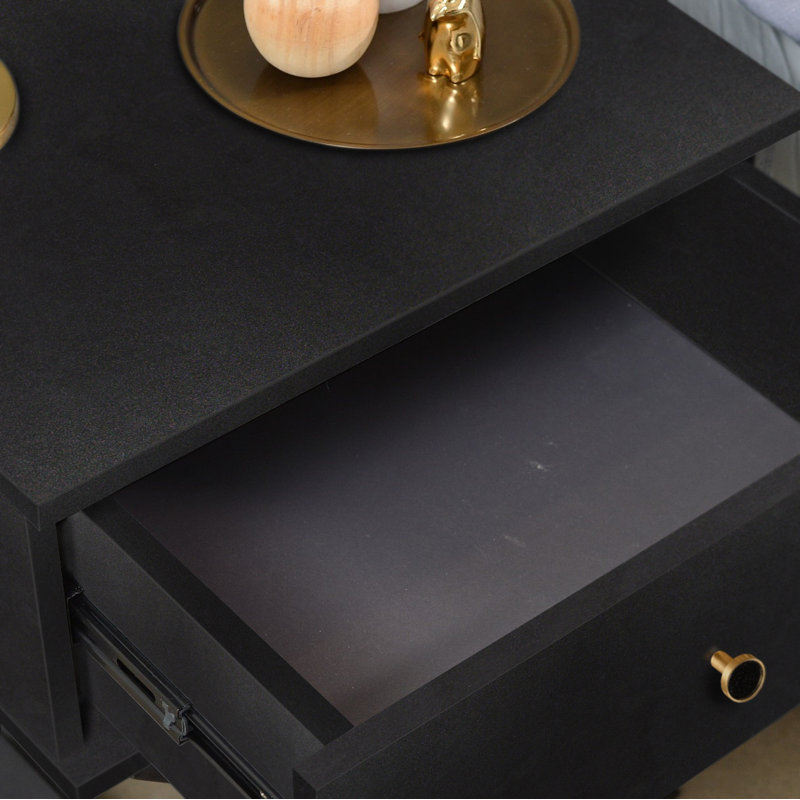 Marigold 50.2cm W Particle Board / Chipboard Bedside Table