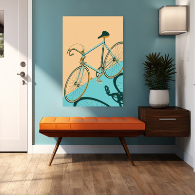Rétro vélo de route rétro, art mural rétro