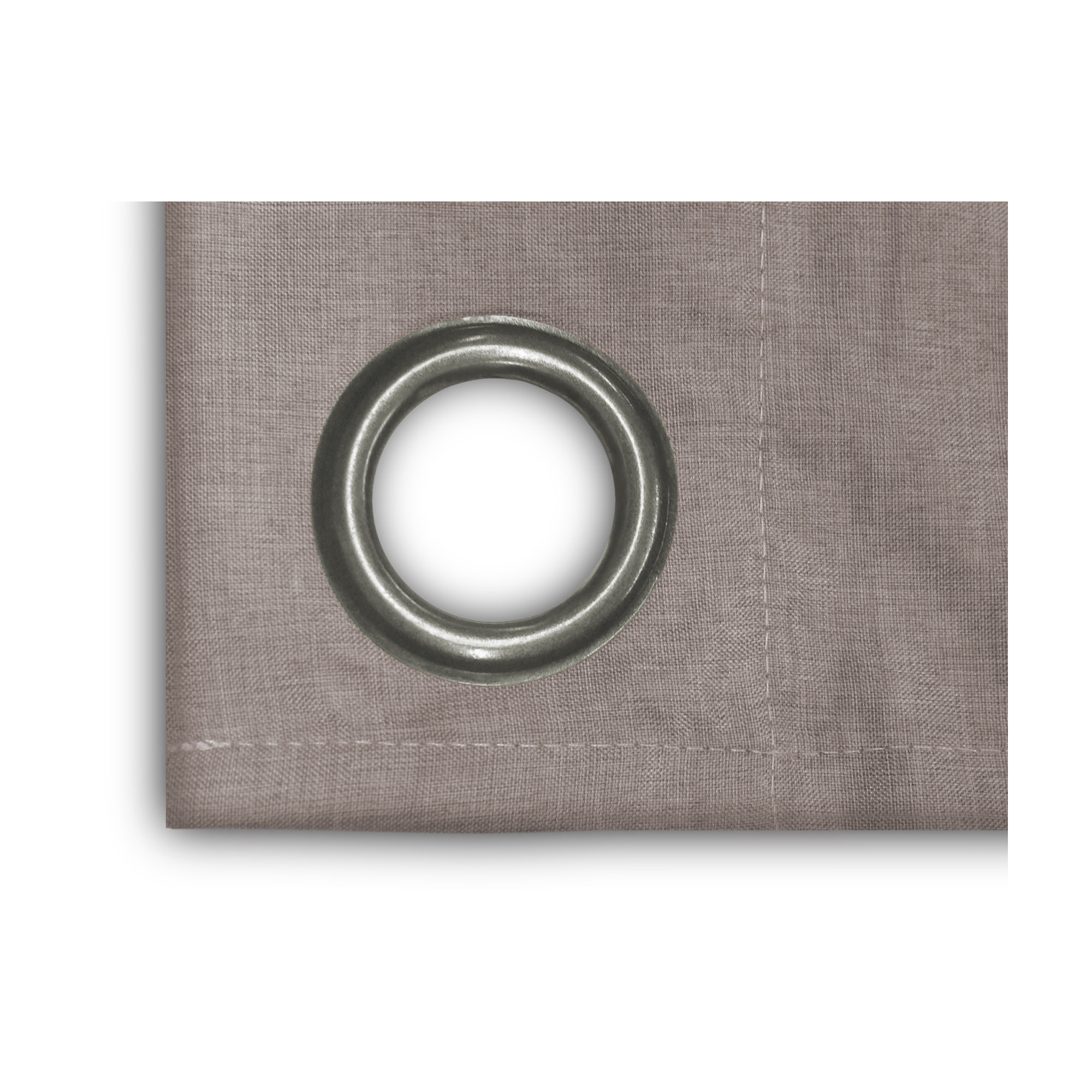 Room Darkening Synthetic Curtain, Gray, 56" W x 54" L