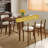 Retro Nut-Brown Oval Solid Wood Dining Table