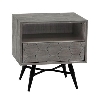 Jailey 16'' W Solid Wood Nightstand
