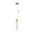 Transitional 1 Light Gold Crystal Pendant-86891452