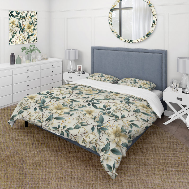 Literie Whispering Vines, Housse de couette simple + 1 taie décorative stan