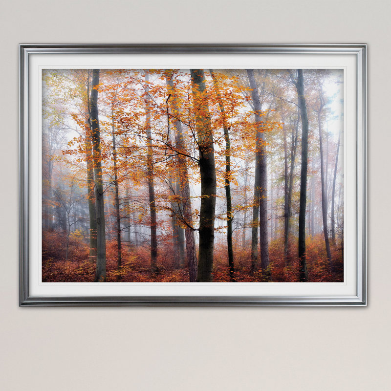 « lost », reproduction de peinture à l’acrylique encadrée, Argent, H 30 po x l 40 po x P 1,5 po