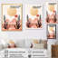 Boho Dreams Abstract Landscape In Vintage Pink sur toile-1882259202-1882259203