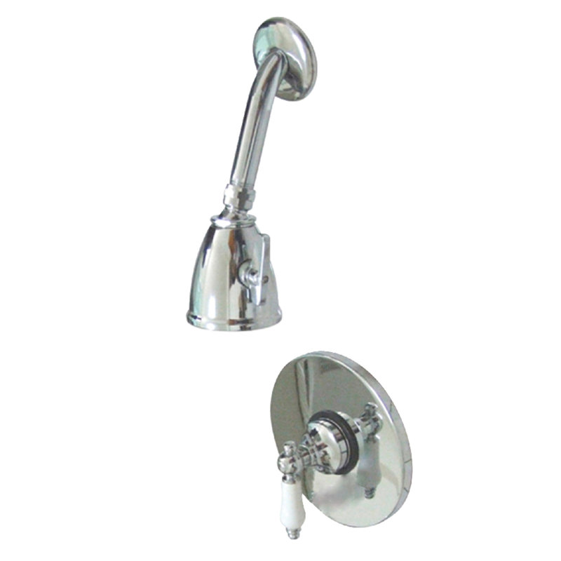Robinet de douche à pression équilibrée à poignée simple Kingston, Chrome poli