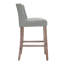 Upholstered Counter Stool with Solid Wood Frame-1270422319