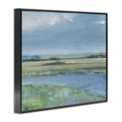 «Curving River Bend Landscape», estampe numérique, conception de Sally Swatland
