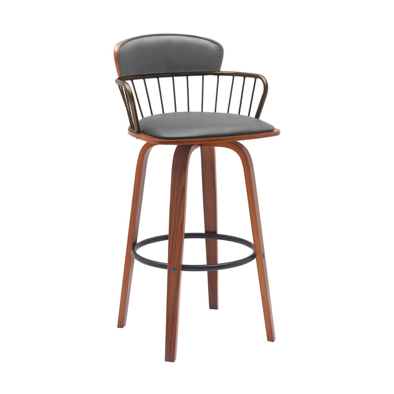 Smooth Swivel Bar Stool with Universal Application