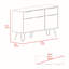 Commode 4 tiroirs Stowe Chêne clair
