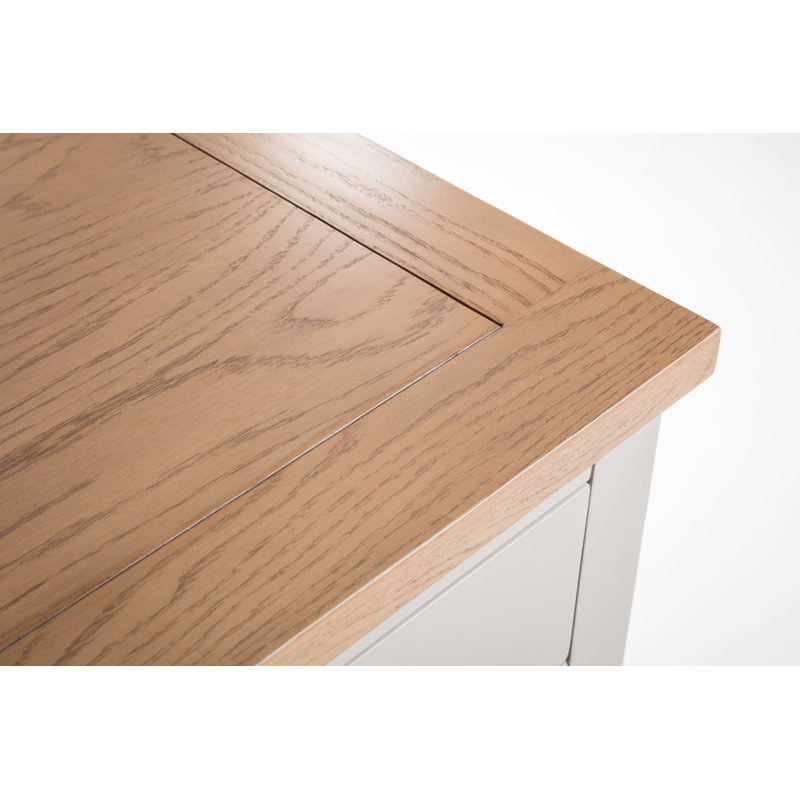 Port Mahon Extendable Dining Table, Oak/Elephant Grey
